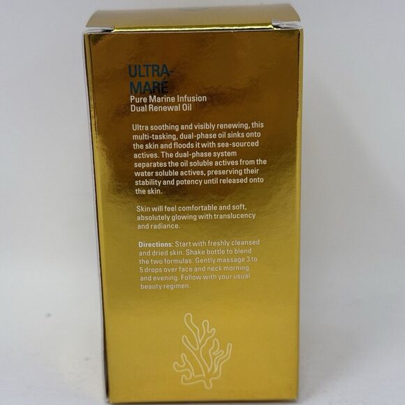 Serious Skincare Ultra Mare Pure Marine Dual Renewal Oil 1 Oz New Sealed Retired - Picture 6 of 9